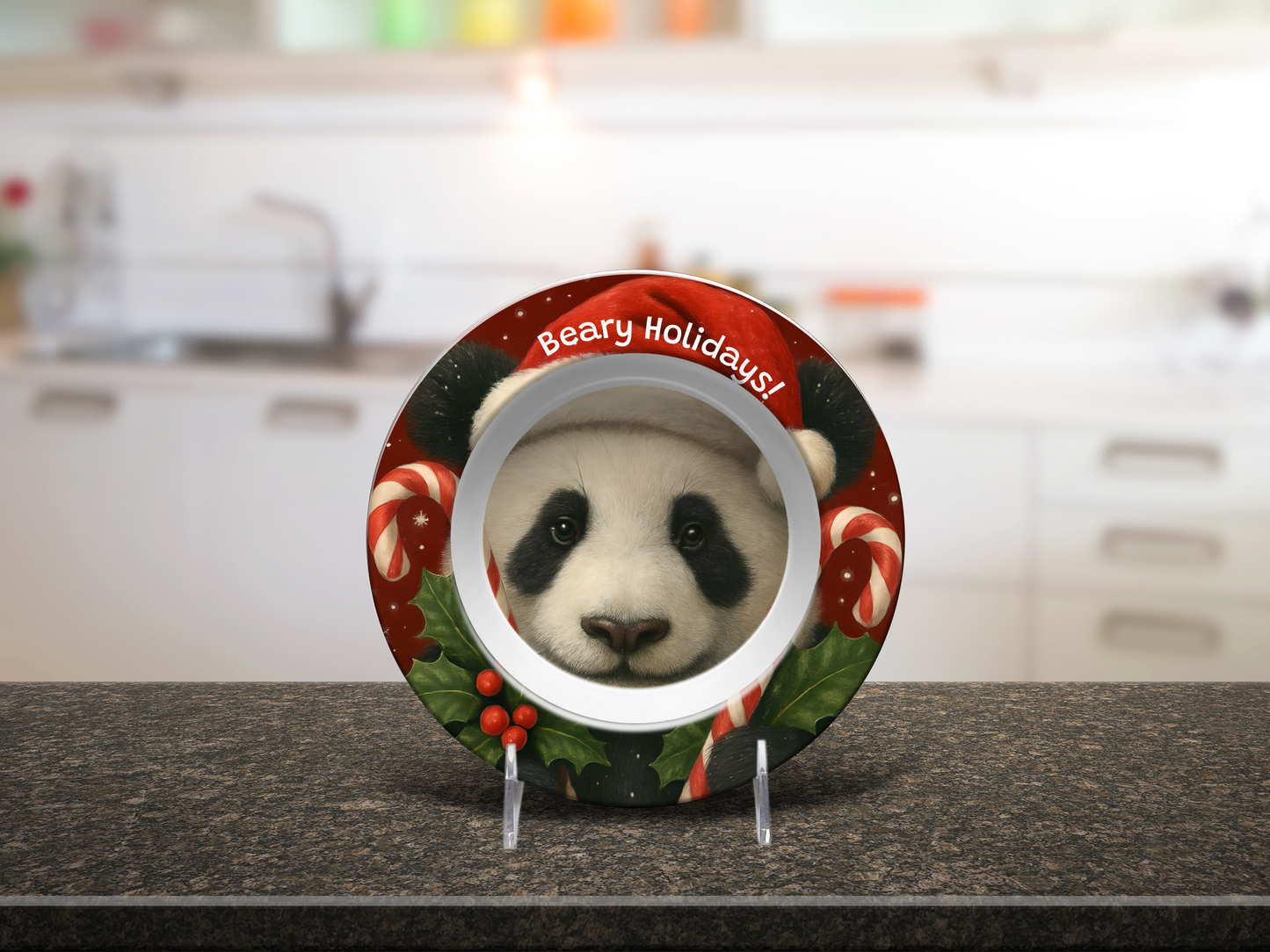 Panda Bear Face Holiday Collection - Limited Edition – Personalized, Festive & Unbreakable