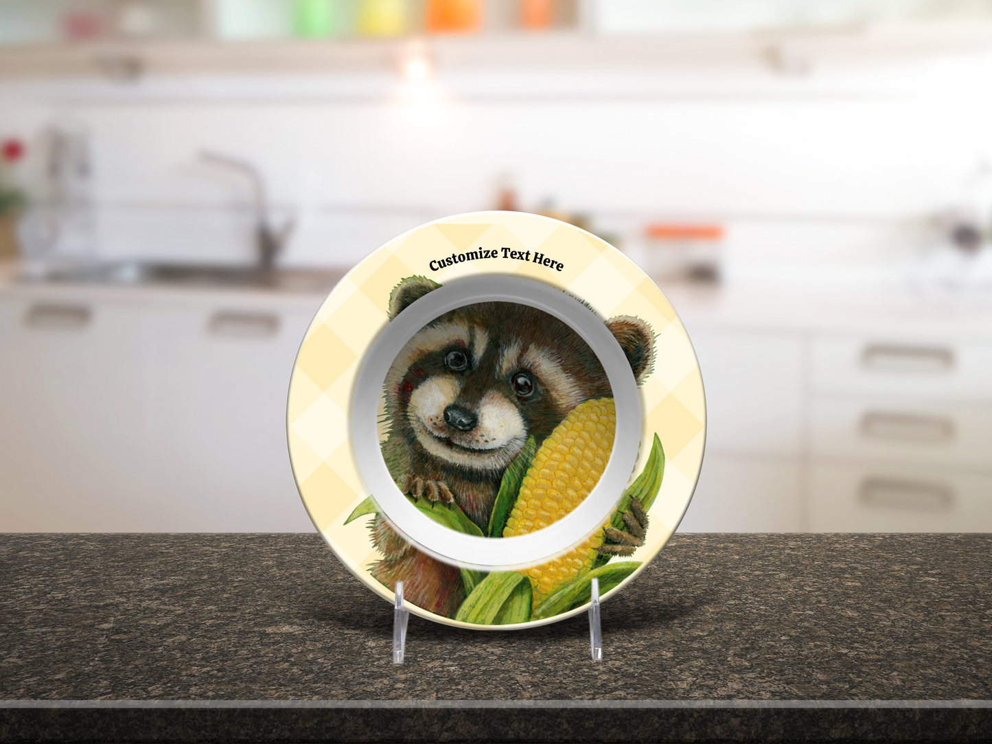 Country Charm Raccoon Plate & Bowl