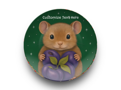 Purple Plum Whimsical Mouse