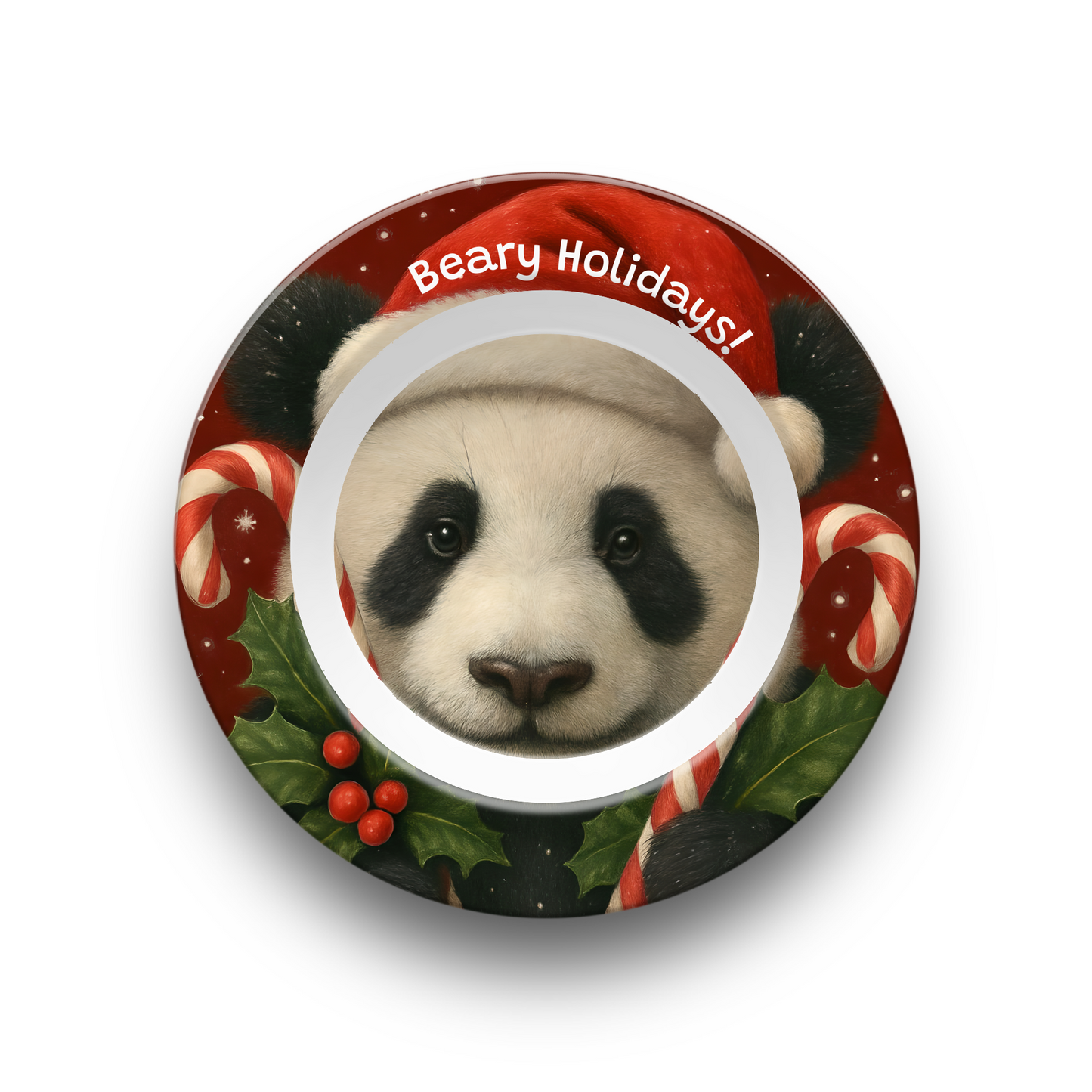 Panda Bear Face Holiday Collection - Limited Edition – Personalized, Festive & Unbreakable
