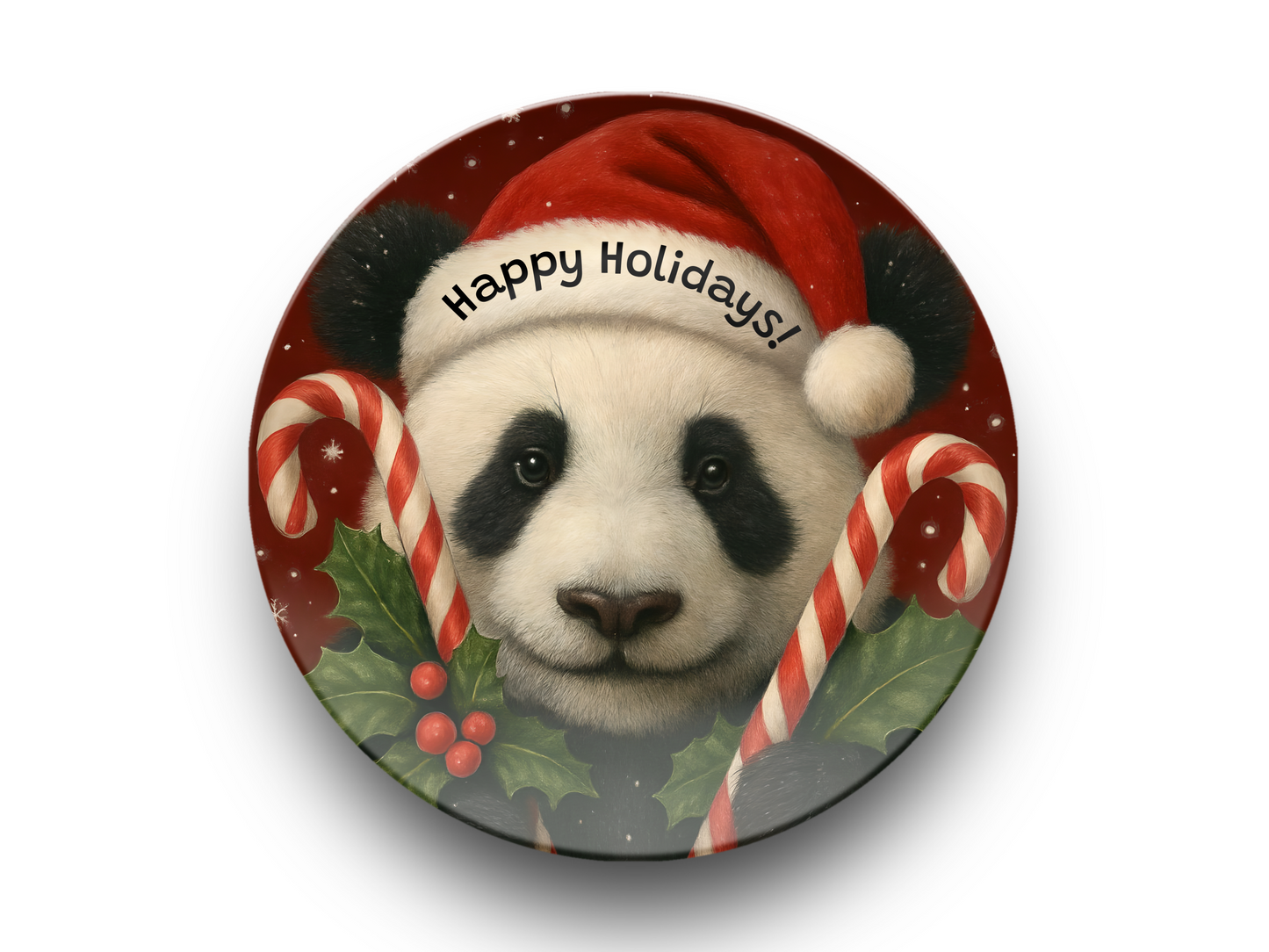 Panda Bear Face Holiday Collection - Limited Edition – Personalized, Festive & Unbreakable