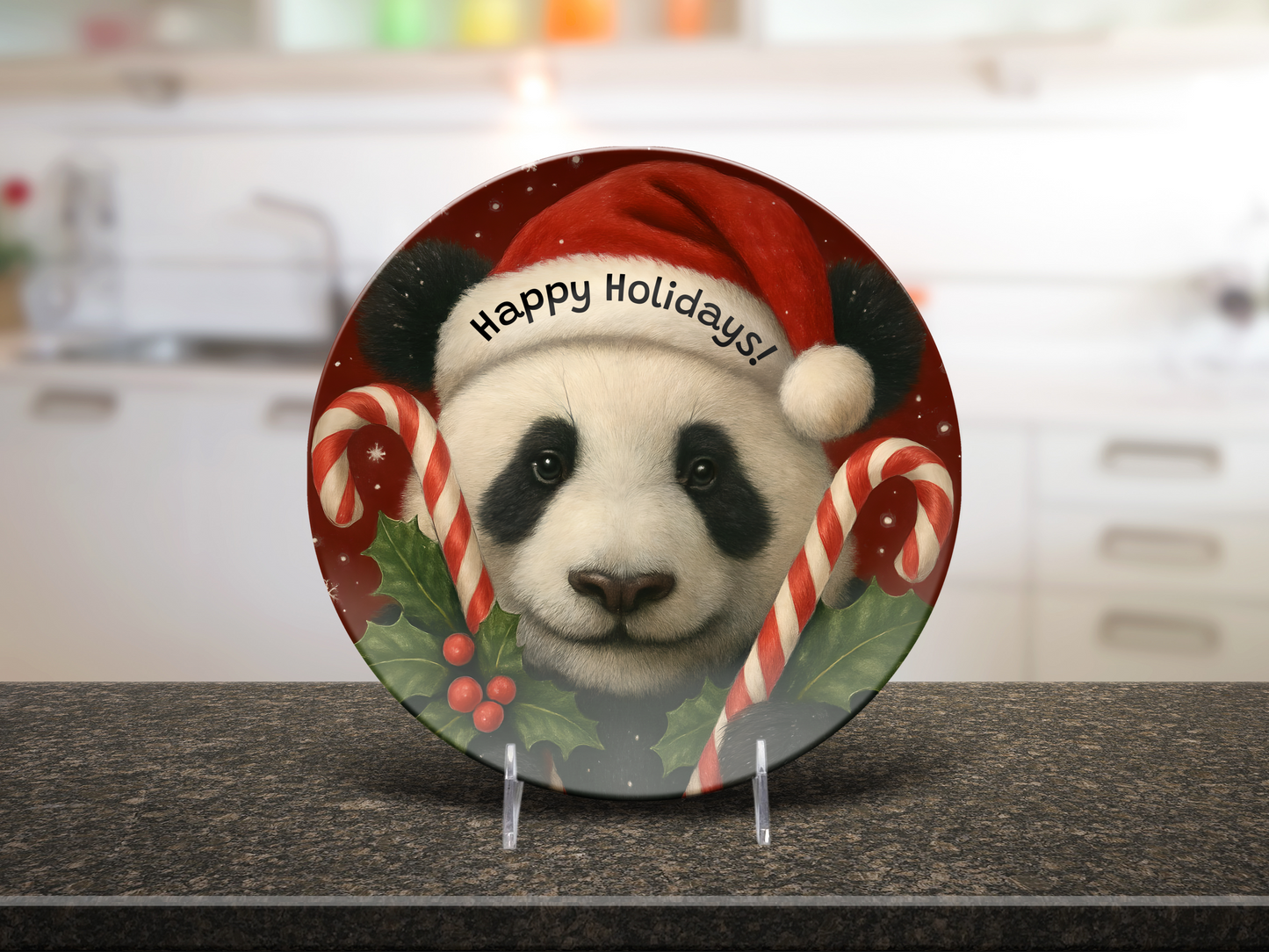 Panda Bear Face Holiday Collection - Limited Edition – Personalized, Festive & Unbreakable