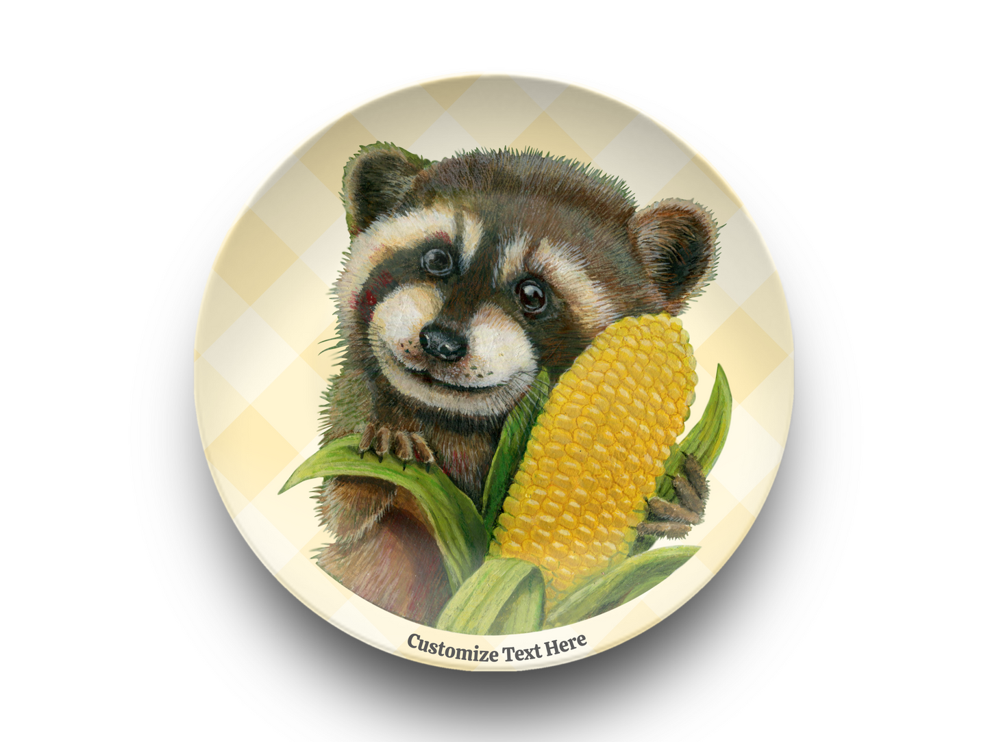 Country Charm Raccoon Plate & Bowl