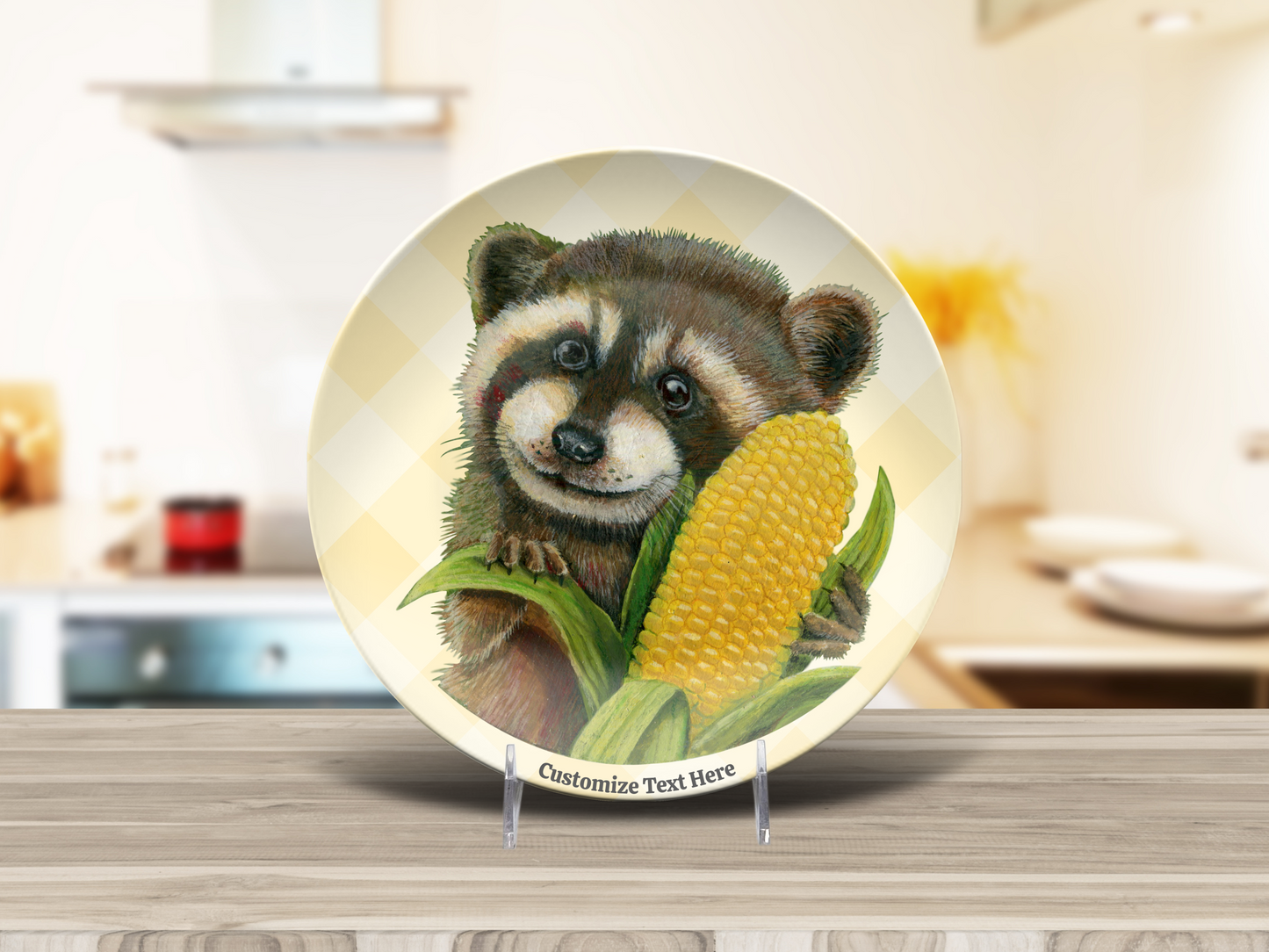 Country Charm Raccoon Plate & Bowl